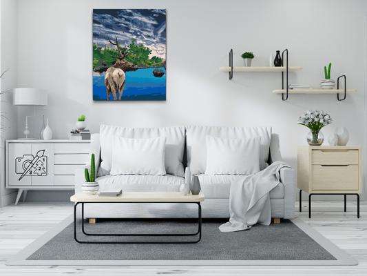 Paint by Numbers - Deer by Lake
