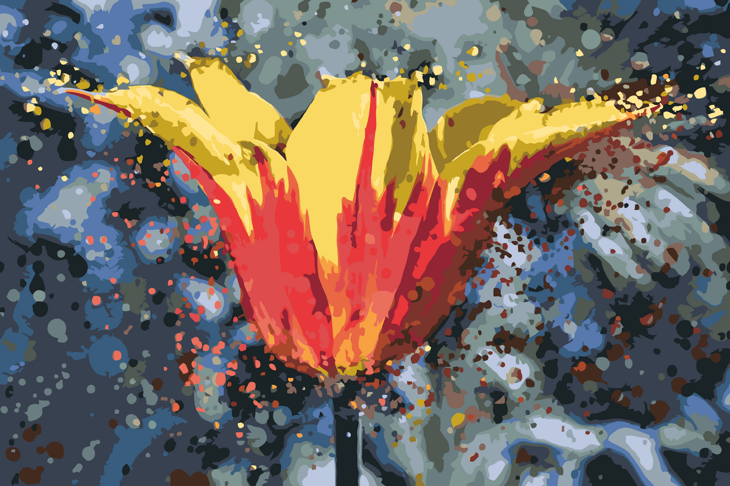 Paint by Numbers - Blomstrende Tulipan