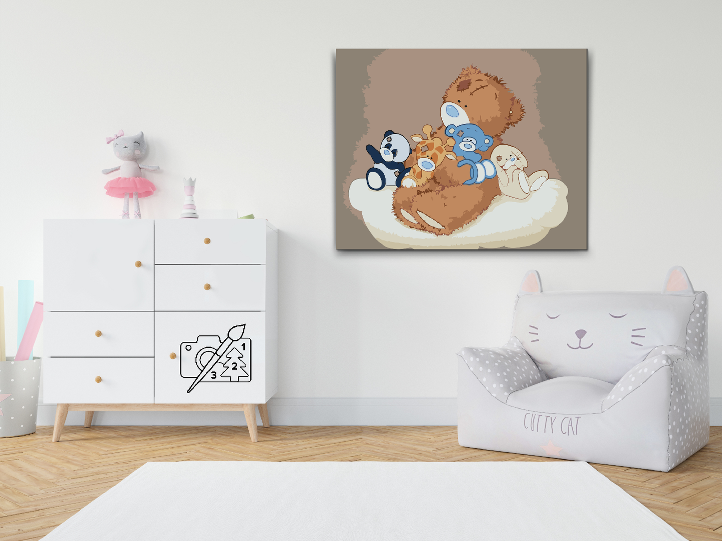 Paint by Numbers - Teddybjørne