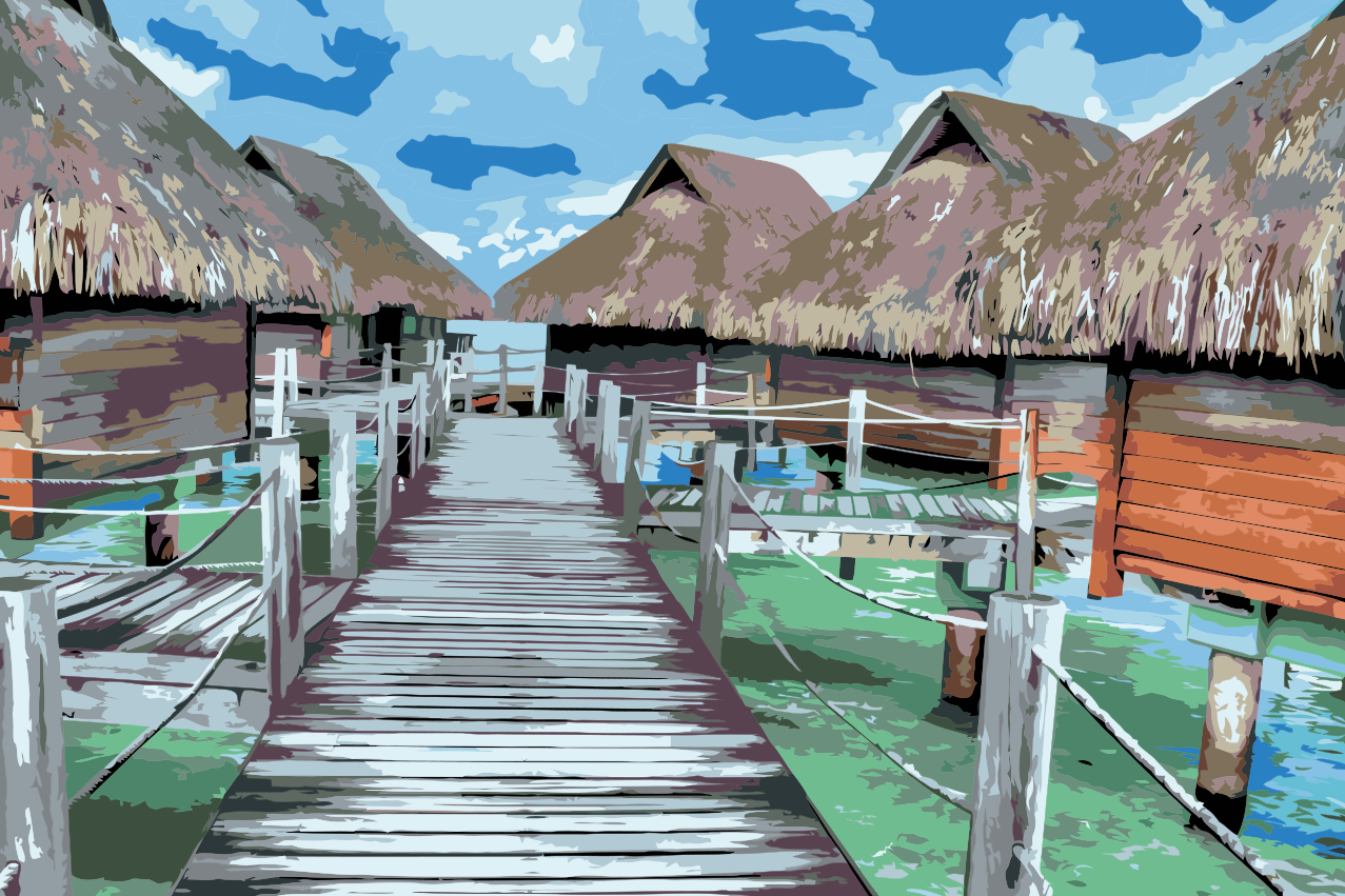 Paint by Numbers - Bora Bora