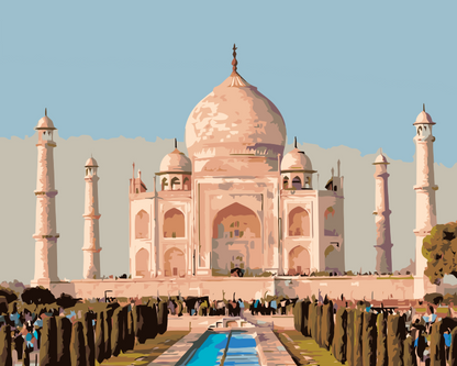 Paint by Numbers - Taj Mahal