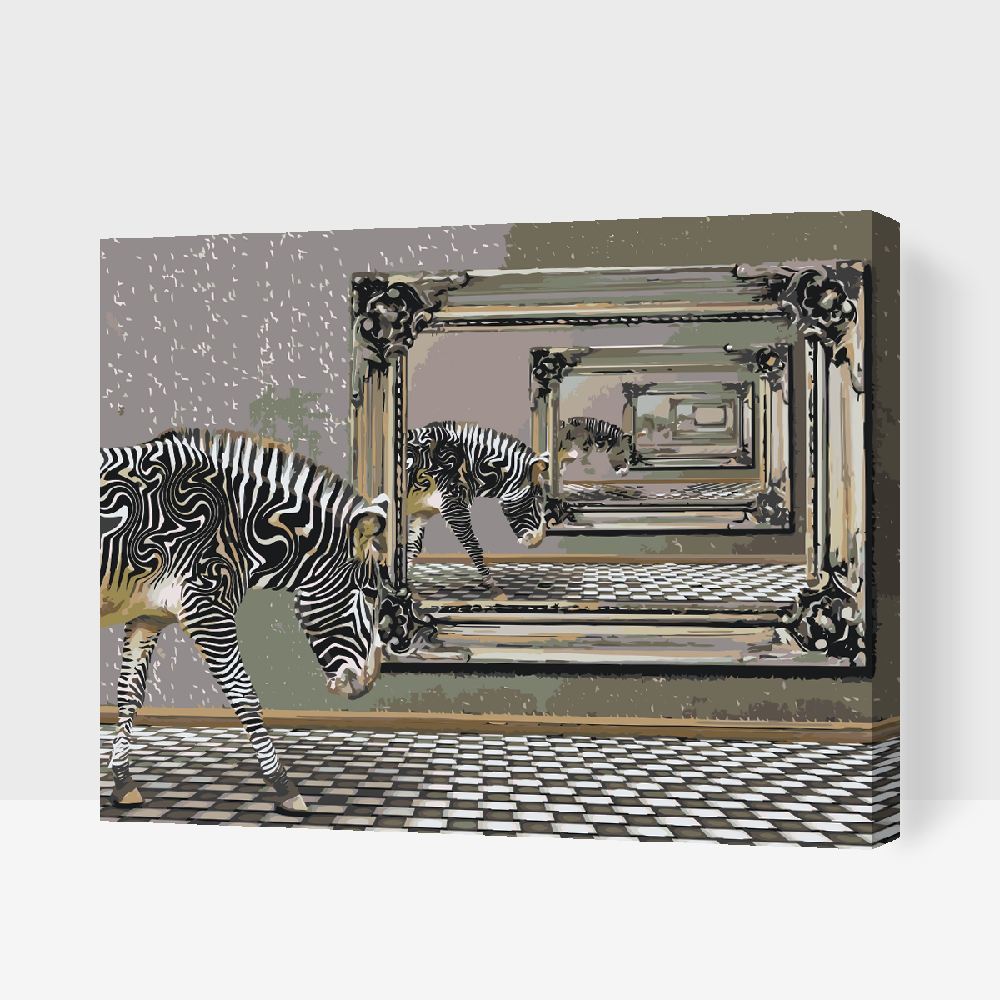 Paint by Numbers - Zebra og Spejl