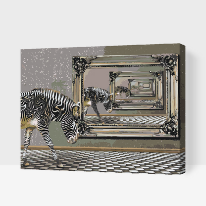 Paint by Numbers - Zebra og Spejl
