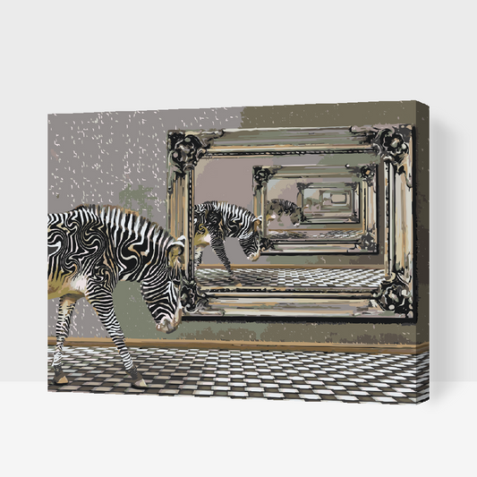 Paint by Numbers - Zebra og Spejl