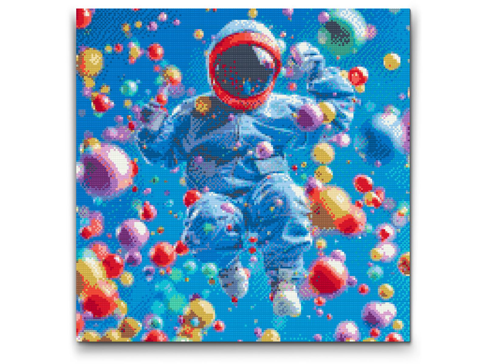 Diamond Painting - Abstrakt astronaut