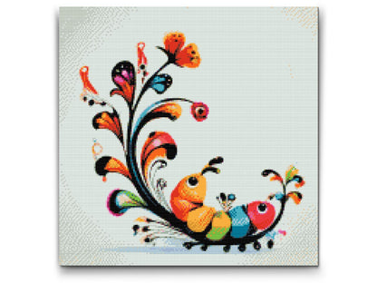 Diamond Painting - Abstrakt larve