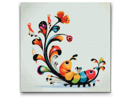 Diamond Painting - Abstrakt larve