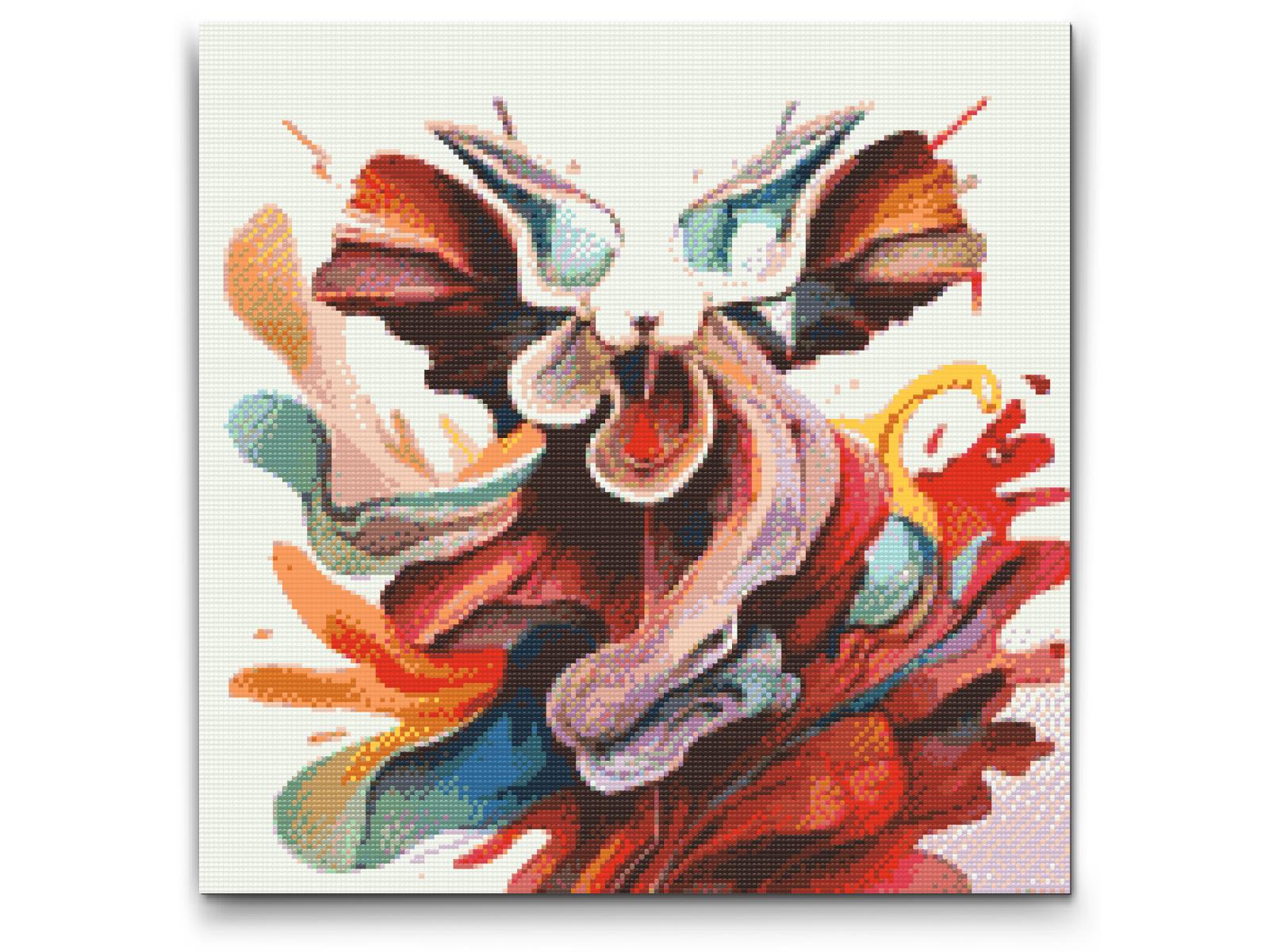 Diamond Painting - Abstrakt akvarelbejdse