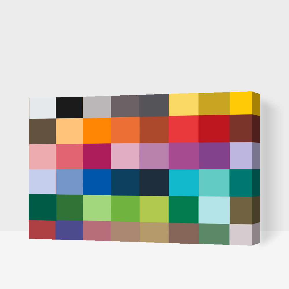 Paint by Numbers - Almindeligt lærred på en ramme + 48 farver