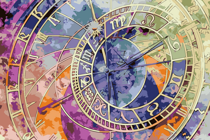 Paint by Numbers - Astronomisk ur