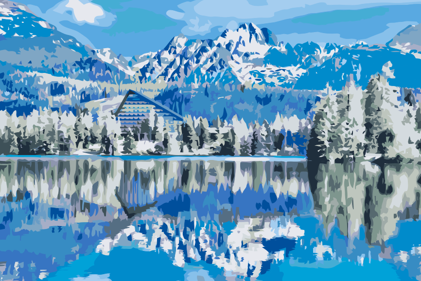 Paint by Numbers - Strbske Pleso (Slovakiet)