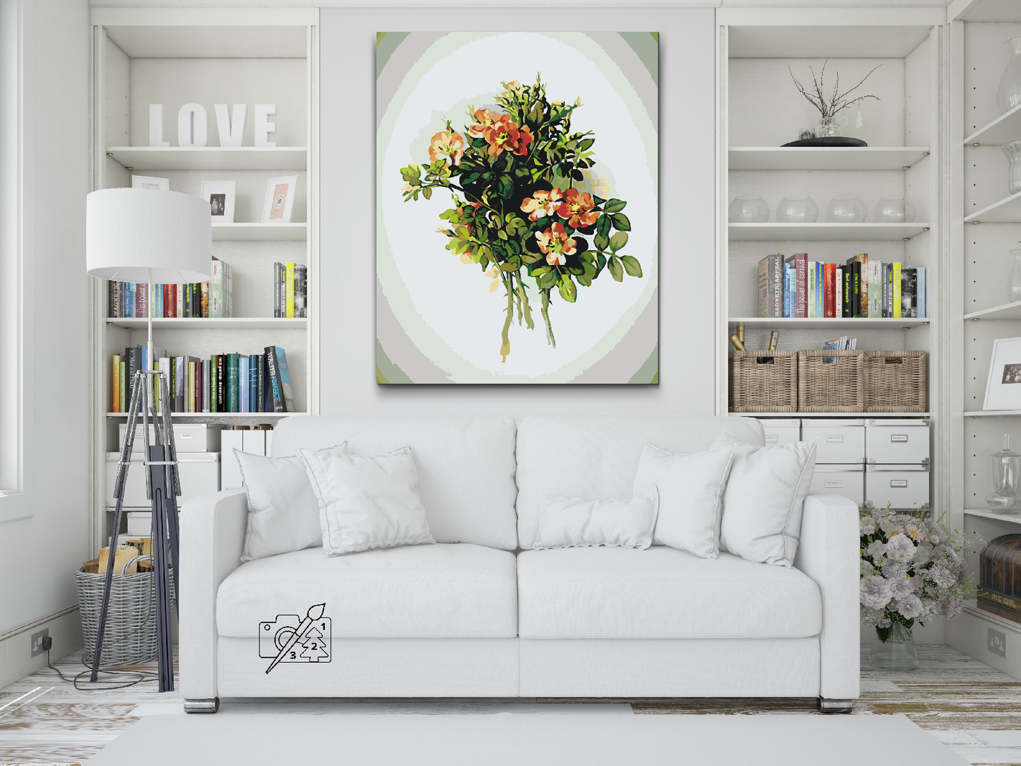 Paint by Numbers - Vintage Flowers VII