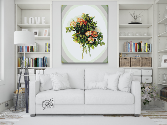 Paint by Numbers - Vintage Flowers VII