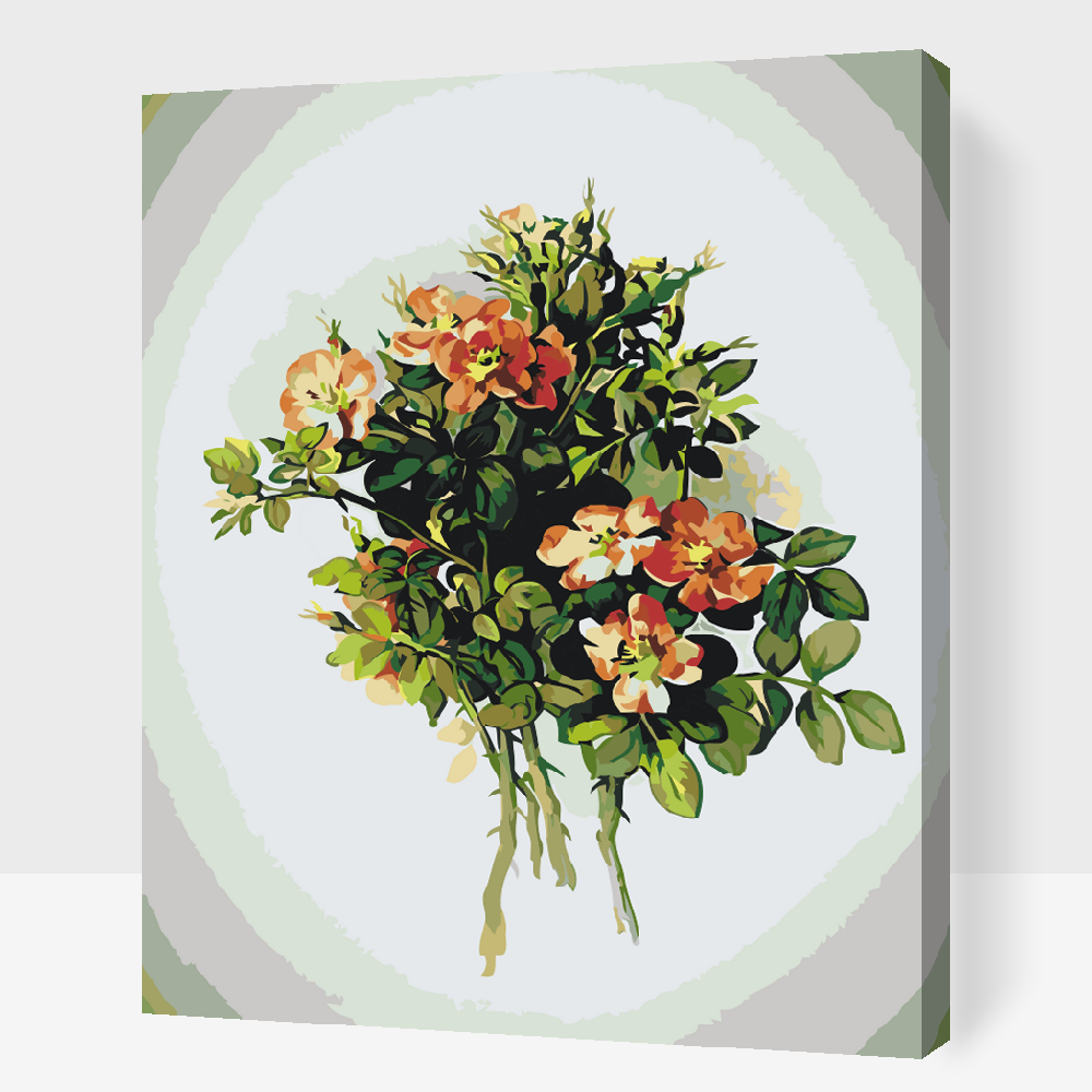 Paint by Numbers - Vintage Flowers VII