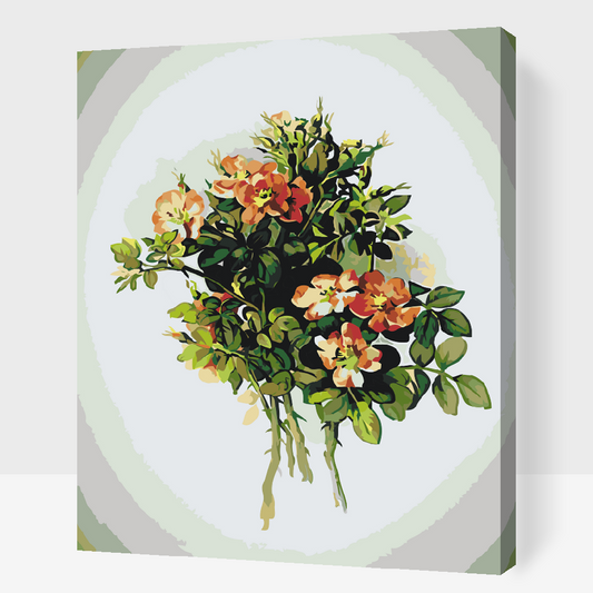 Paint by Numbers - Vintage Flowers VII