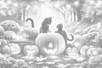 Mal-med-prikker -  Halloween er her