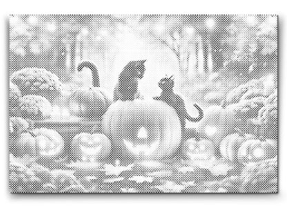 Mal-med-prikker -  Halloween er her