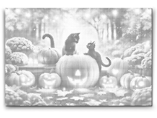 Mal-med-prikker -  Halloween er her