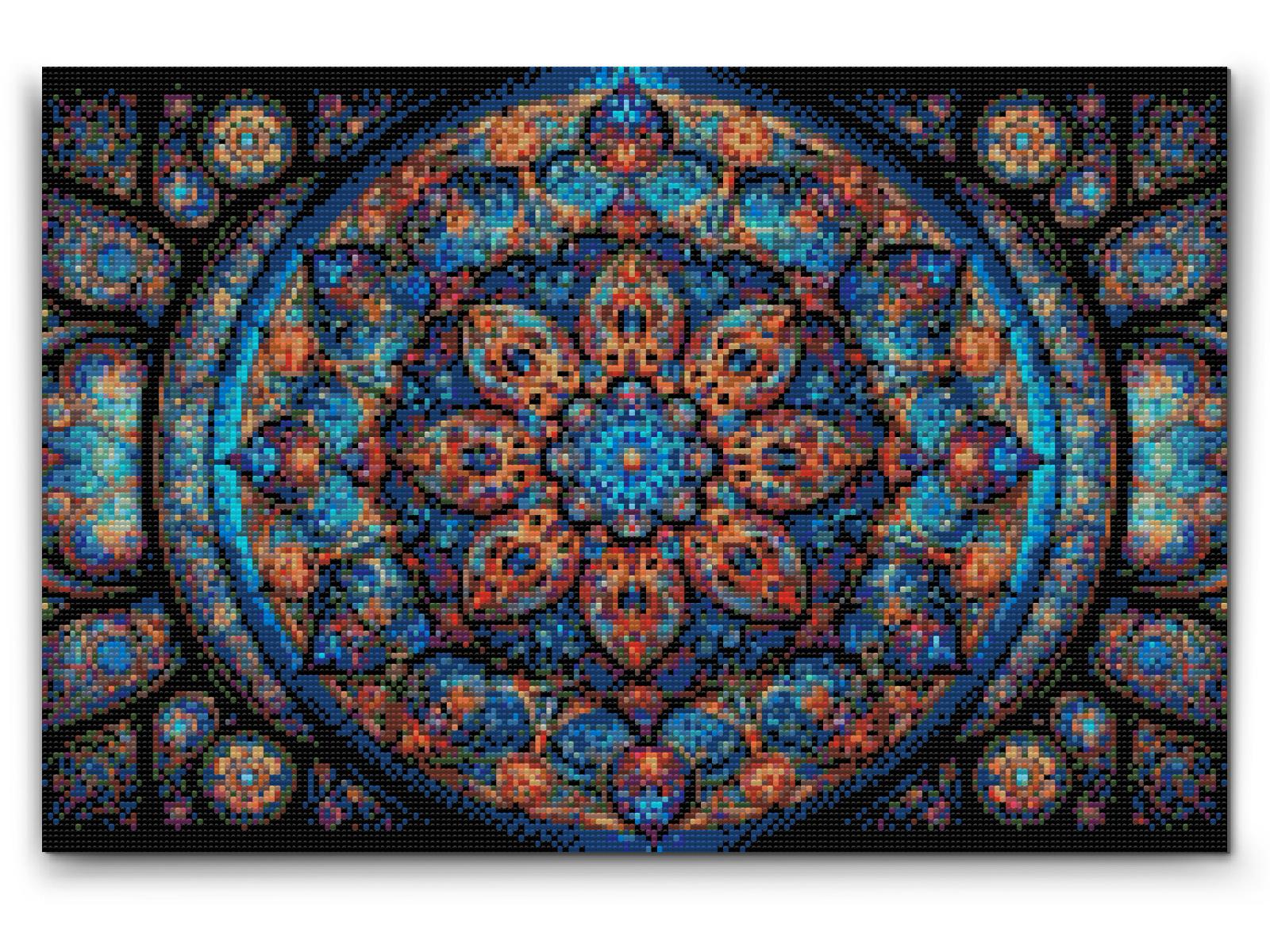 Diamond Painting - Mandala med en blomst i midten
