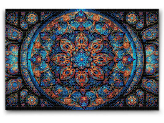 Diamond Painting - Mandala med en blomst i midten
