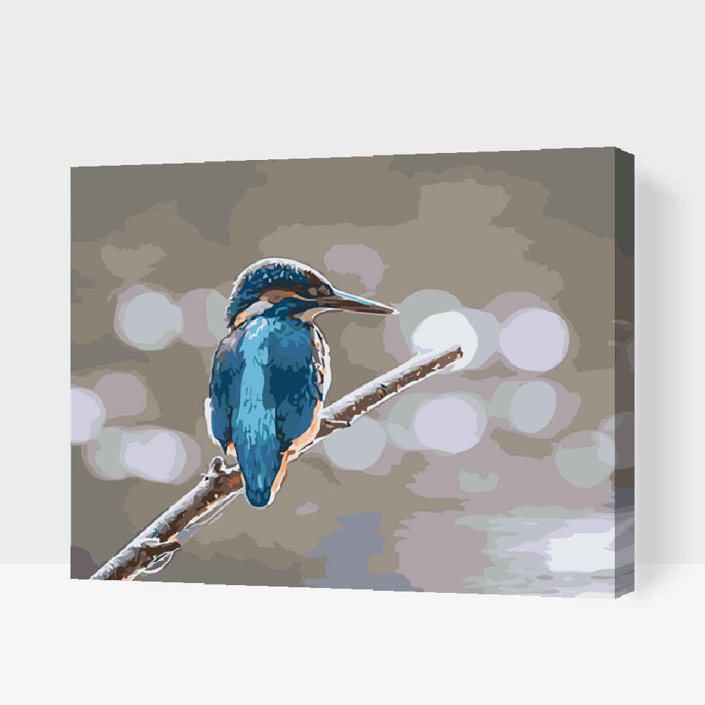Paint by Numbers - Isfugl på grenen