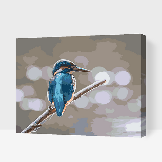 Paint by Numbers - Isfugl på grenen