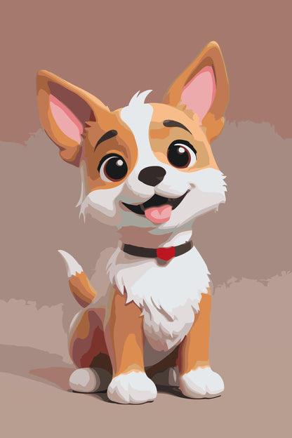 Paint by Numbers - Doggy für Kinder