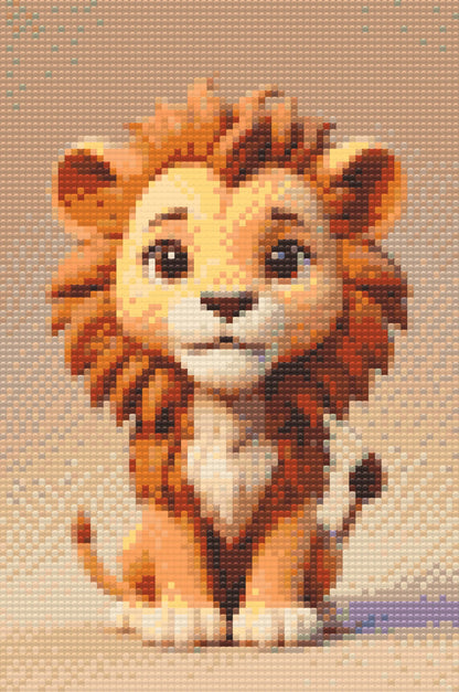 Diamond Painting - Løveunge til børn