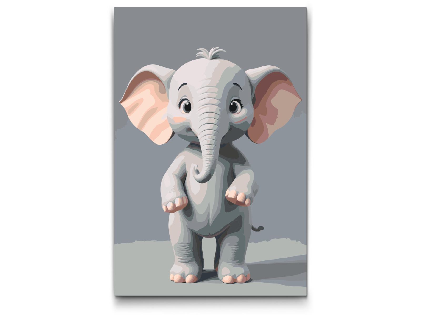 Paint by Numbers - Elefant til børn