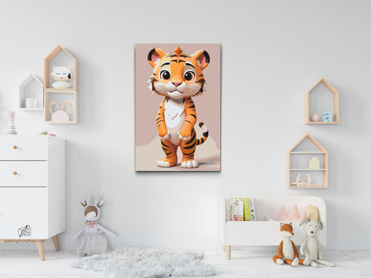 Paint by Numbers - Tiger til børn