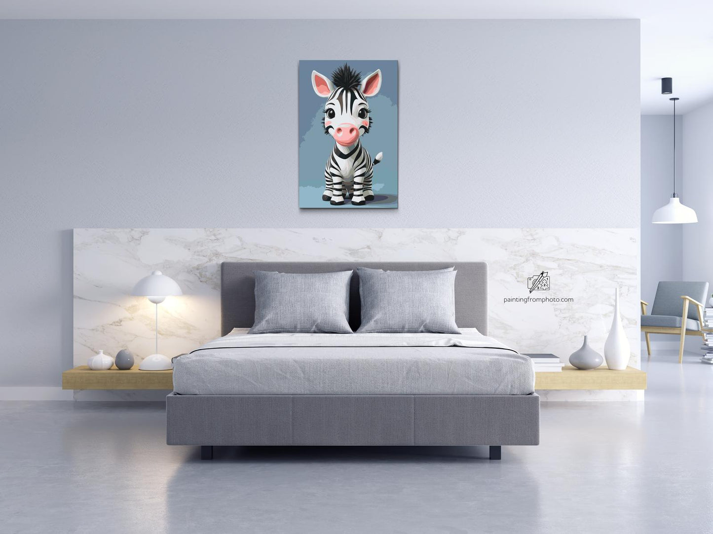 Paint by Numbers - Zebra for børn