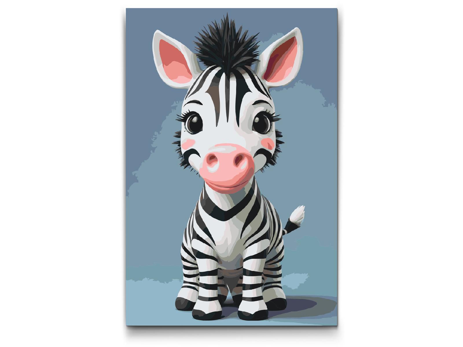 Paint by Numbers - Zebra for børn