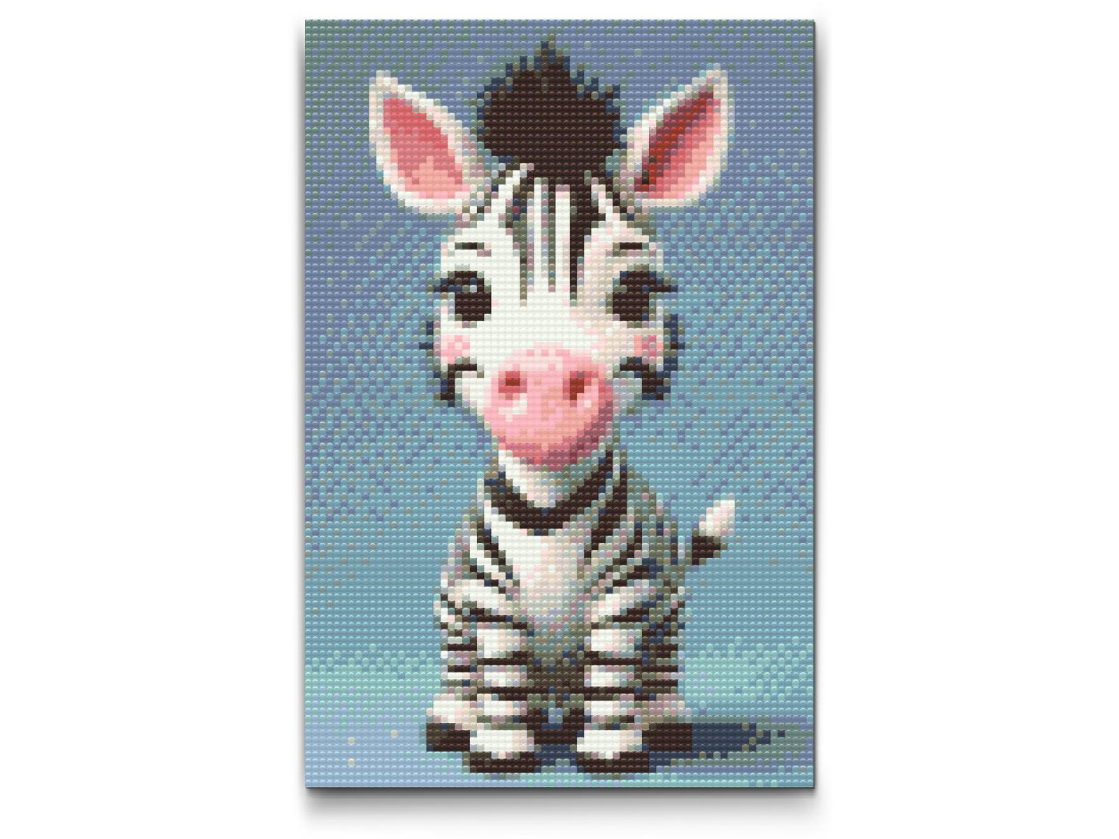 Diamond Painting - Zebra for børn