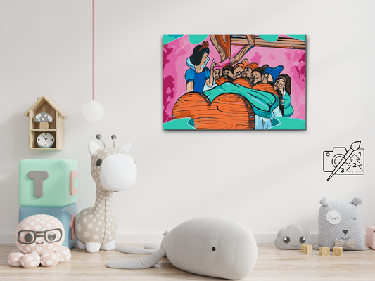 Paint by Numbers - Snehvide og 7 Dværge