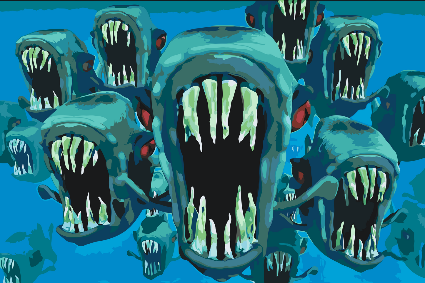 Paint by Numbers - Piranhaer