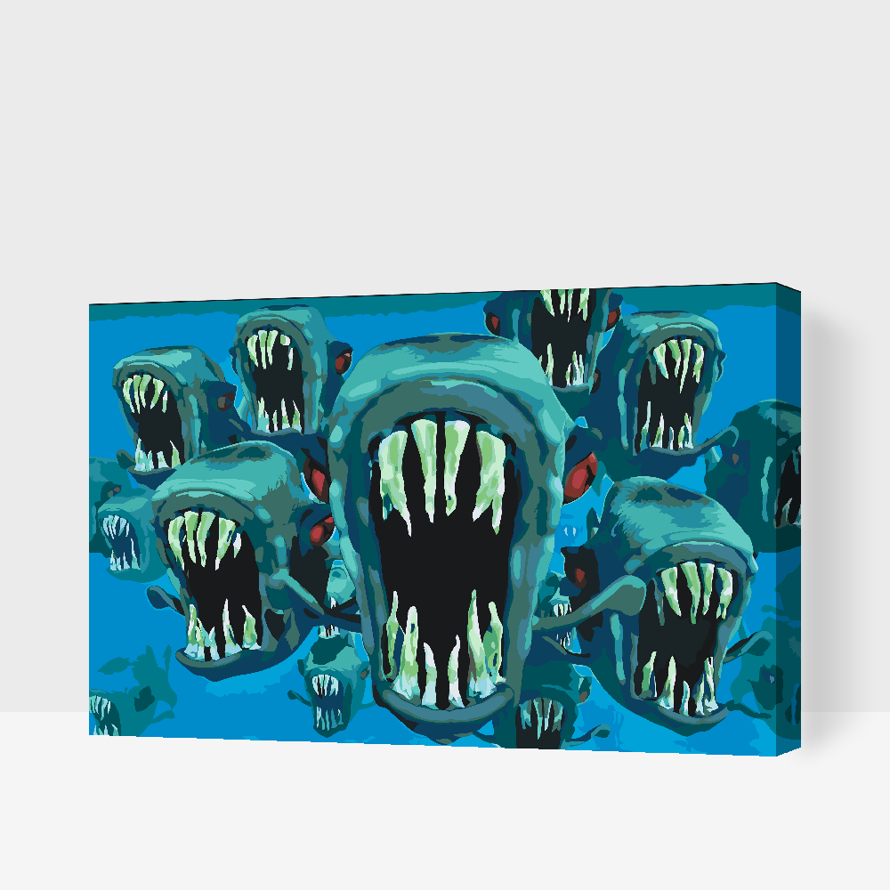 Paint by Numbers - Piranhaer