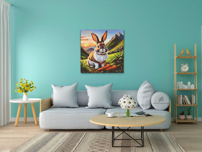 Diamond Painting - Glad Kanin med en gulerod