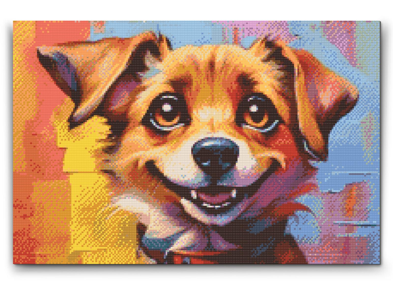 Diamond Painting - Glade hund