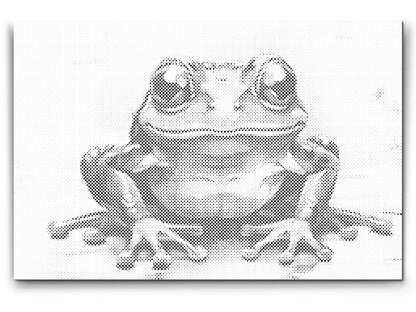 Mal-med-prikker -  Glade Frø