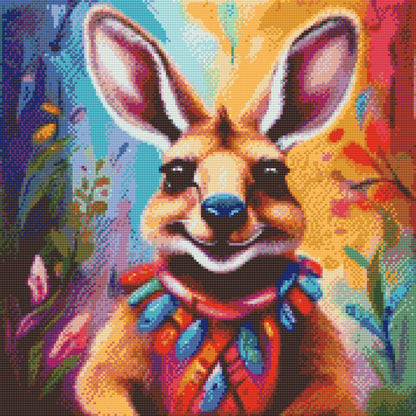 Diamond Painting - Glad kænguru