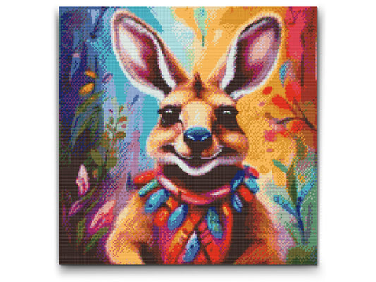 Diamond Painting - Glad kænguru