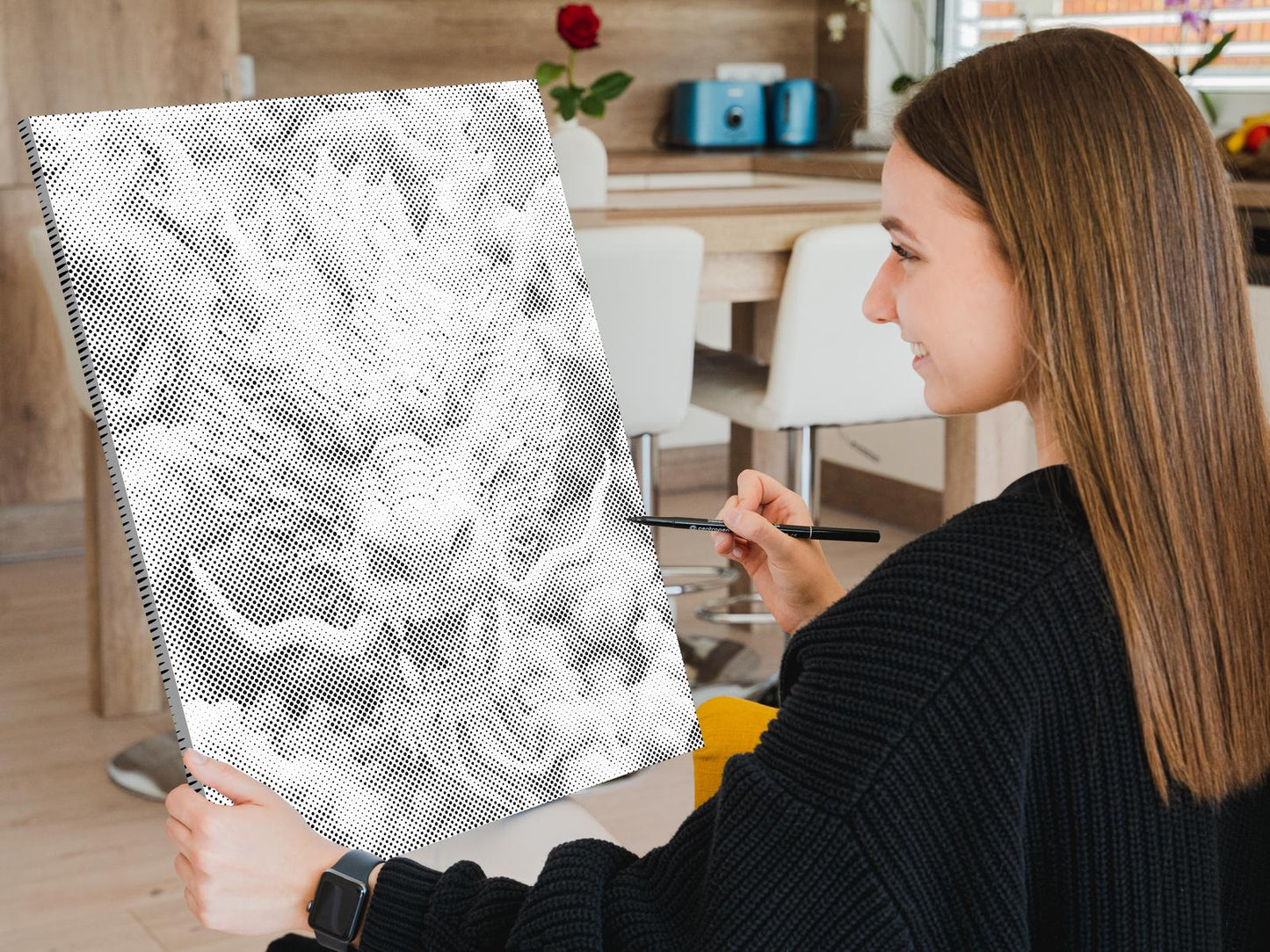 Mal-med-prikker -  Kinesisk drage