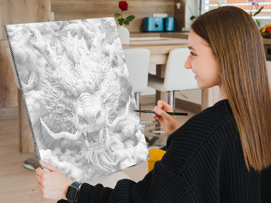 Mal-med-prikker -  Kinesisk drage