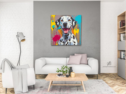 Diamond Painting - Farverig dalmatin