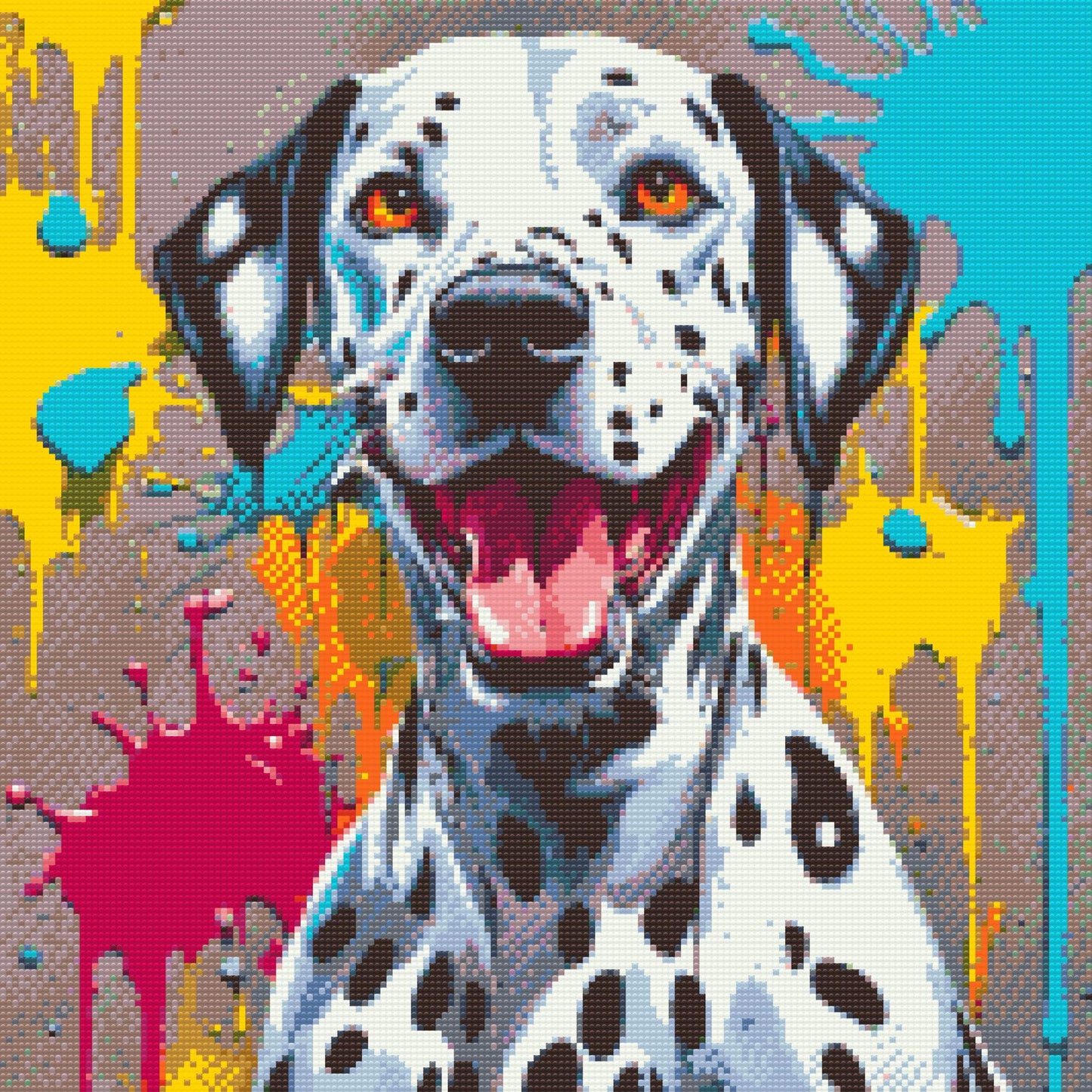 Diamond Painting - Farverig dalmatin
