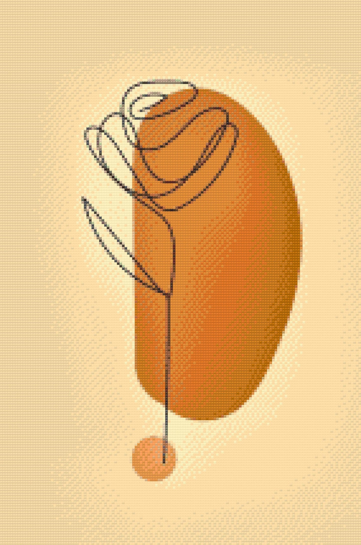 Diamond Painting - Dekorativ rose