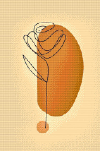 Diamond Painting - Dekorativ rose