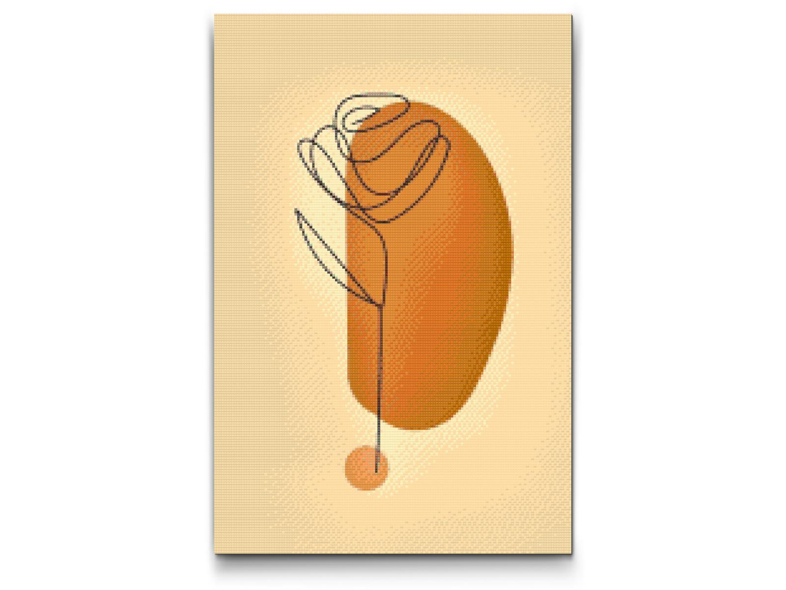 Diamond Painting - Dekorativ rose