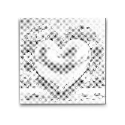 Hjerte omgivet af Blomster