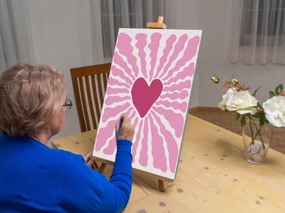 Paint by Numbers - Ornament med hjerte